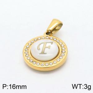 Stainless Steel Gold-plating Pendant - KP97817-LB