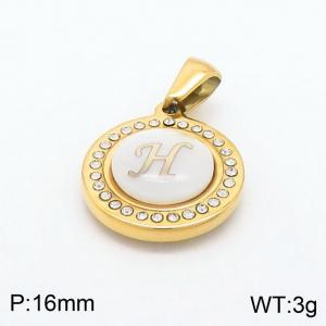 Stainless Steel Gold-plating Pendant - KP97819-LB