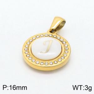 Stainless Steel Gold-plating Pendant - KP97821-LB