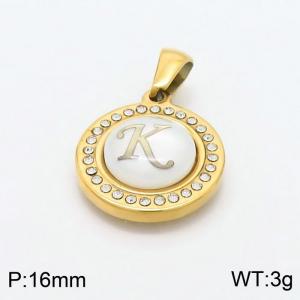 Stainless Steel Gold-plating Pendant - KP97822-LB