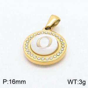 Stainless Steel Gold-plating Pendant - KP97826-LB