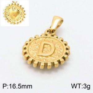 Stainless Steel Gold-plating Pendant - KP97841-LB