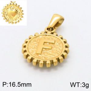 Stainless Steel Gold-plating Pendant - KP97843-LB