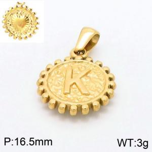 Stainless Steel Gold-plating Pendant - KP97848-LB