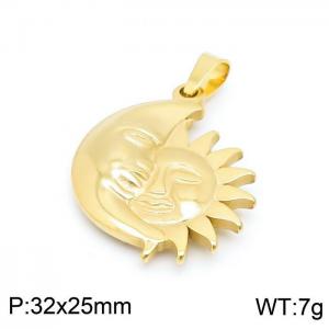 Stainless Steel Gold-plating Pendant - KP97940-KD