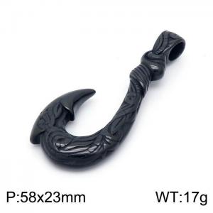 Stainless Steel Black-plating Pendant - KP98131-MI