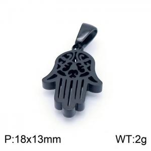 Stainless Steel Black-plating Pendant - KP98393-TJG