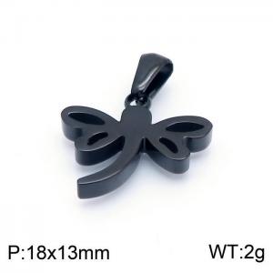 Stainless Steel Black-plating Pendant - KP98401-TJG