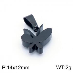 Stainless Steel Black-plating Pendant - KP98409-TJG