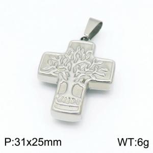 Stainless Steel Cross Pendant - KP98988-Z