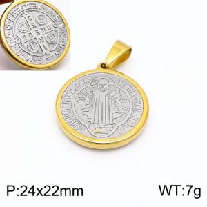 Stainless Steel Gold-plating Pendant - KP99037-KD