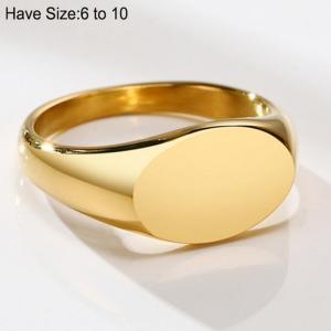 Stainless Steel Gold-plating Ring - KR100683-WGSF