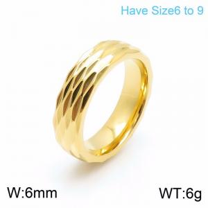 Stainless Steel Gold-plating Ring - KR101159-K