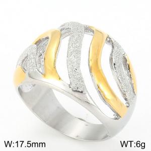 Stainless Steel Gold-plating Ring - KR101280-K
