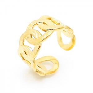 Stainless Steel Gold-plating Ring - KR103107-LK