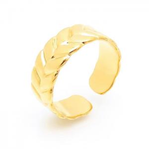 Stainless Steel Gold-plating Ring - KR103118-LK