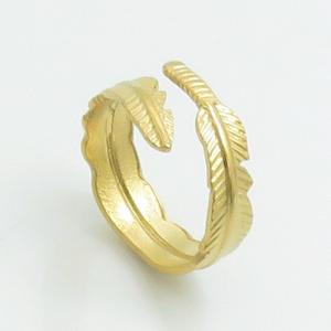 Stainless Steel Gold-plating Ring - KR103629-LK