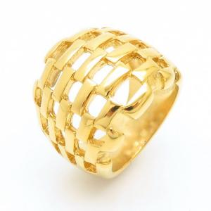 Stainless Steel Gold-plating Ring - KR103928-LK