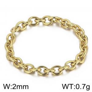 Stainless Steel Gold-plating Ring - KR104078-Z