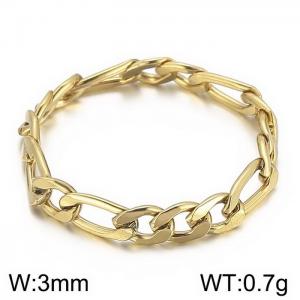 Stainless Steel Gold-plating Ring - KR104079-Z