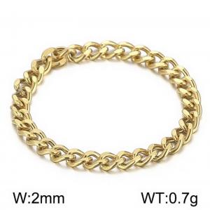Stainless Steel Gold-plating Ring - KR104080-Z