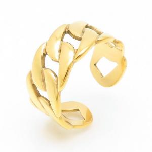Stainless Steel Gold-plating Ring - KR104145-YX