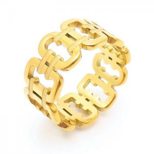Stainless Steel Gold-plating Ring - KR104610-LK