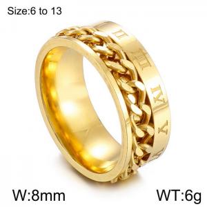Stainless Steel Special Ring - KR104677-WGJZ