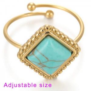 Stainless Steel Stone&Crystal Ring - KR105872-WGJZ