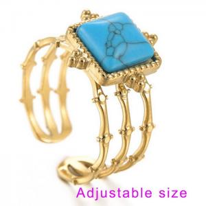 Stainless Steel Stone&Crystal Ring - KR105879-WGJZ