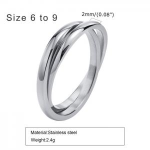 Stainless Steel Special Ring - KR105905-WGSF