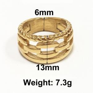 13mm ins personality fashion all-in-one titanium steel chain ring - KR108147-WGHL