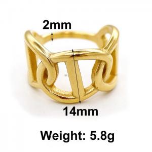 14mm ins personality fashion all-in-one titanium steel chain ring - KR108149-WGHL