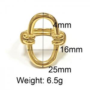 Japan and South Korea simple design sense of minority knot stainless steel ring - KR108153-WGHL