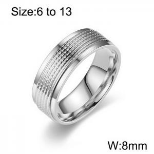 Business Style Steel Geometric Men's Stainless Steel Ring - KR1087535-WGDC