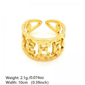 Stainless Steel Gold-plating Ring - KR1088469-NT