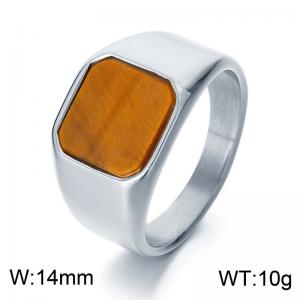 Stainless Steel Stone&Crystal Ring - KR110137-MZOZ