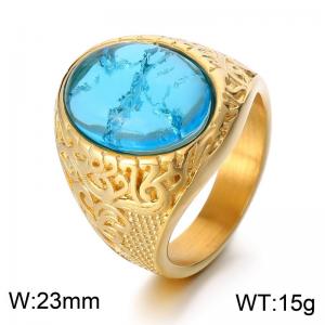 Stainless Steel Stone&Crystal Ring - KR110147-MZOZ