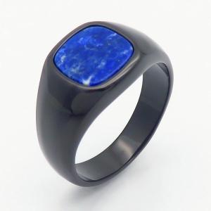 Stainless Steel Stone&Crystal Ring - KR110263-TZN