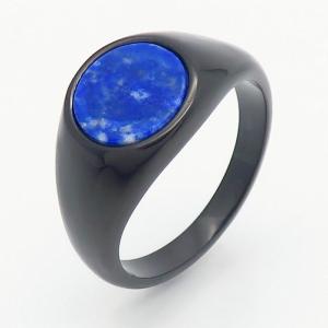 Stainless Steel Stone&Crystal Ring - KR110281-TZN
