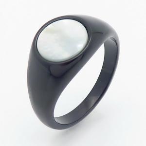 Stainless Steel Stone&Crystal Ring - KR110284-TZN