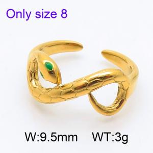 Stainless Steel Gold-plating Ring - KR111107-SP