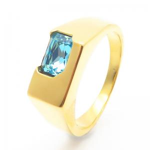 Stainless Steel Stone&Crystal Ring - KR111617-TLX