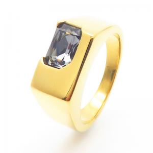 Stainless Steel Stone&Crystal Ring - KR111619-TLX