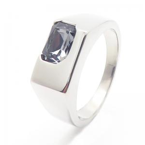 Stainless Steel Stone&Crystal Ring - KR111620-TLX