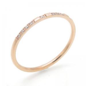 Stainless Steel Stone&Crystal Ring - KR111961-YH