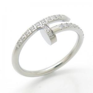 Stainless Steel Stone&Crystal Ring - KR111962-YH