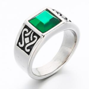 Stainless Steel Stone&Crystal Ring - KR112260-TGX