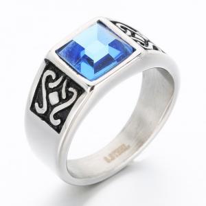 Stainless Steel Stone&Crystal Ring - KR112262-TGX