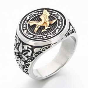 Stainless Steel Gold-plating Ring - KR112268-TGX